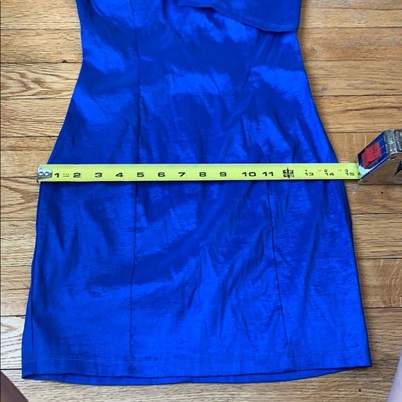 Blue Dress One Shoulder Size Small - Picture 14 of 16